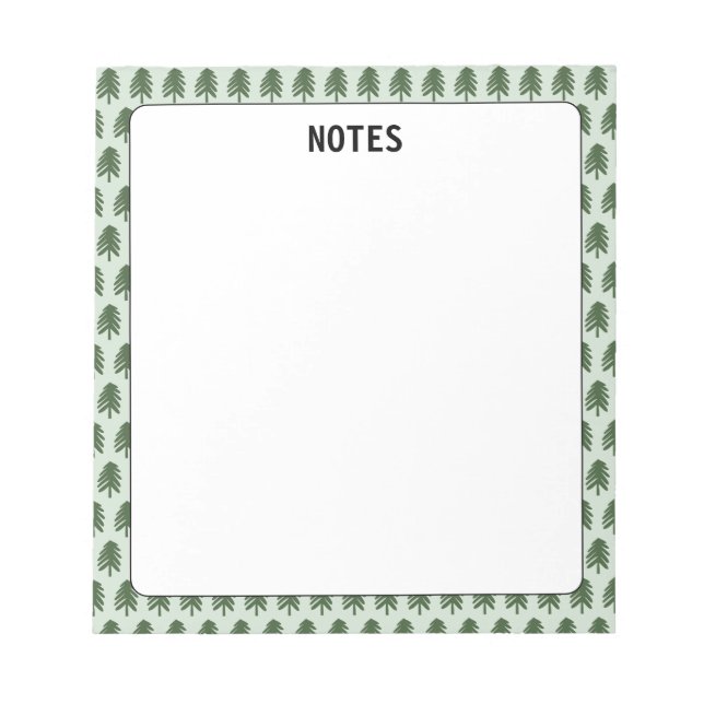 Bloc-notes de l'arbre des pins de vacances (Devant)