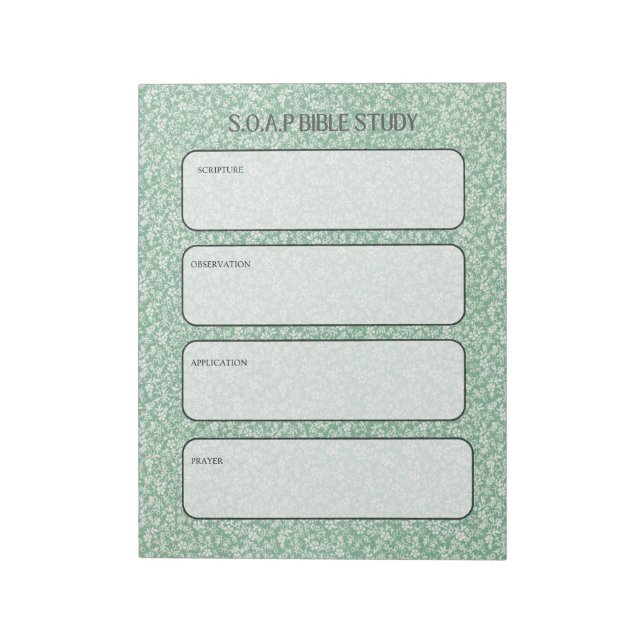 Bloc-notes de l'étude biblique SOAP (Tourné)