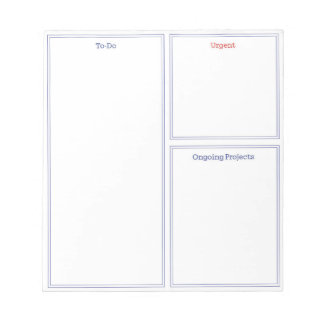 Bloc-notes de liste de tâches, organisation de lis