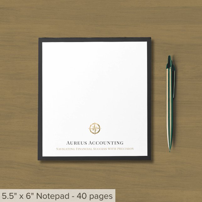 Bloc-notes de luxe avec logo Gold (Créateur téléchargé)