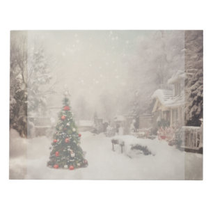 Bloc-notes de Noël neigeux