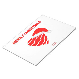 Bloc-notes de Noël Père Noël (27,9 cm x 21,6 cm)