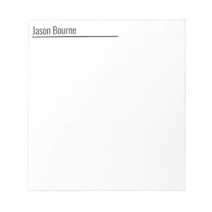 Bloc-notes de nom minimal