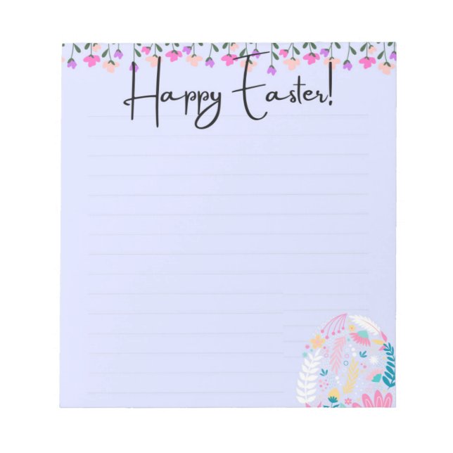 Bloc-notes de Pâques pour le Printemps (Devant)