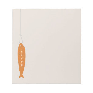 Bloc-notes de pêche parti - Orange