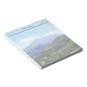 Bloc-notes de photographie de paysage.