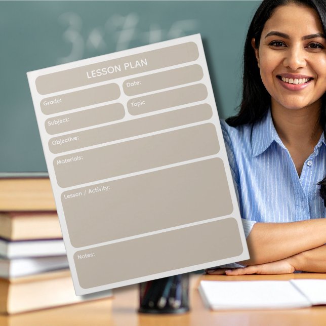 Bloc-notes de planification de cours taupe (Créateur téléchargé)