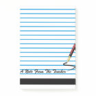 Bloc-notes de post-it de papier du carnet du