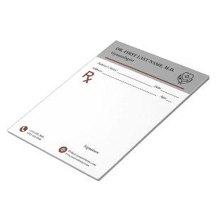 Bloc-notes de prescription médicale personnalisabl
