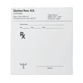 Bloc-notes de prescription personnalisé – RX de do