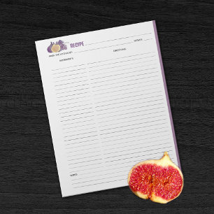 Bloc-notes de recette culinaire