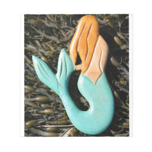 bloc-notes de sirène à queue bleue