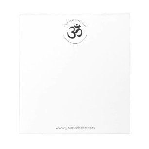 Bloc-notes de symbole Om noir