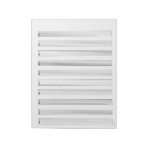 Bloc-notes de tablature de guitare : portée de mus