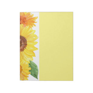 Bloc-notes de tournesols