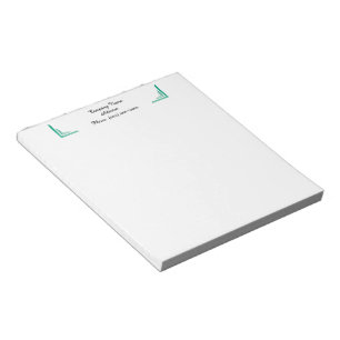 Bloc-notes d'entreprise Turquoise Corner personnal