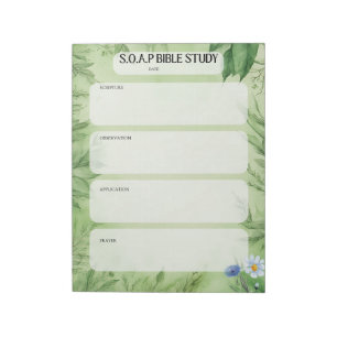 Bloc-notes d'étude biblique SOAP