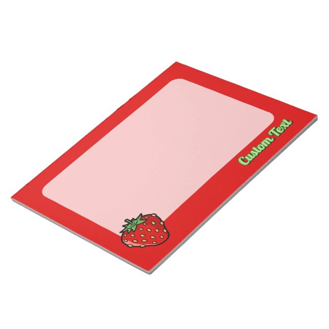 Bloc-notes d'icône de fraise (Incliné)