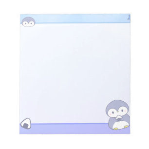 Bloc-notes doux pingouin Mémo pastel mignon