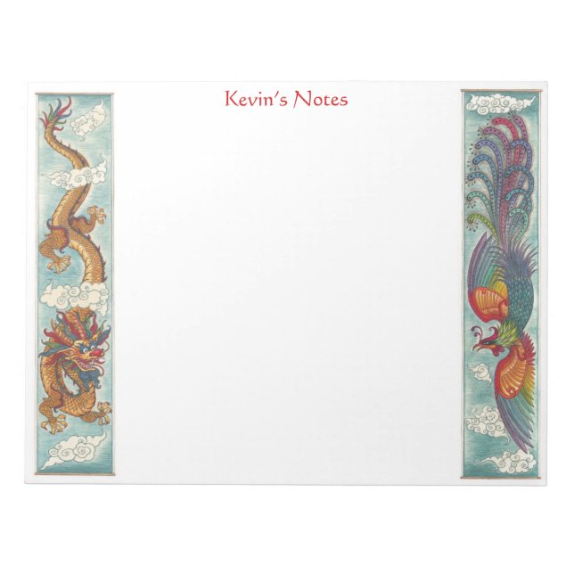 Bloc-notes Dragon et Phoenix (Devant)