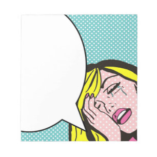 Bloc-notes Drame Queen Speech Bubble Pop Art