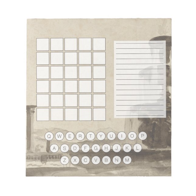 Bloc-notes du bloc-notes Wordle (Devant)