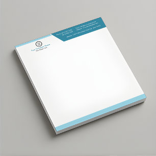 Bloc-notes du logo d'entreprise Bloc-notes d'aff