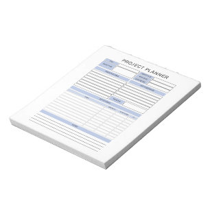 Bloc-notes du planificateur de projets