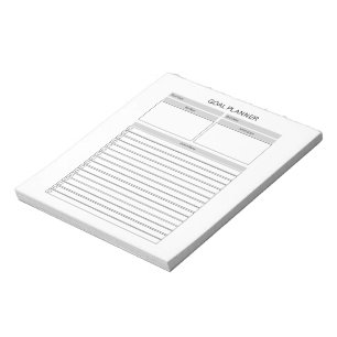 Bloc-notes du planificateur d'objectifs