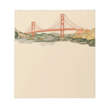 Bloc-notes du pont Golden Gate de San Francisco