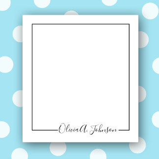 Bloc-notes élégant à écriture manuscrite moderne s