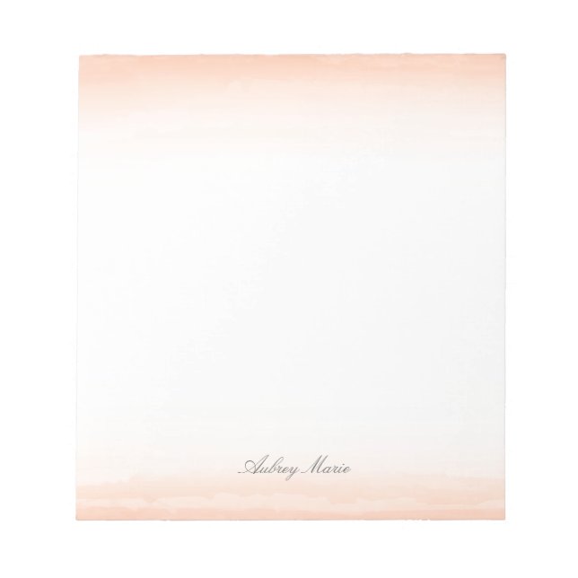 Bloc-notes en aquarelle de corail (Devant)