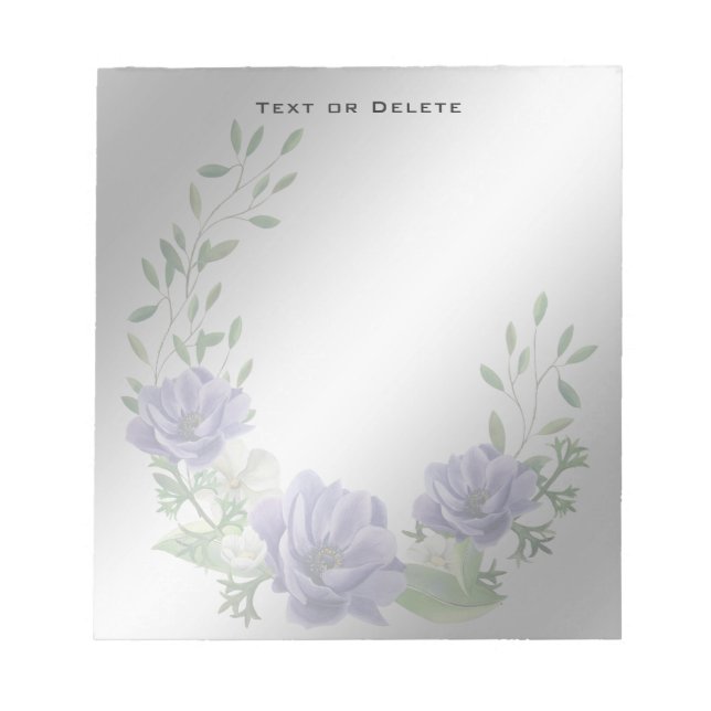 Bloc-notes en aquarelle violet (Devant)