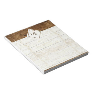 Bloc-notes en bois blanc