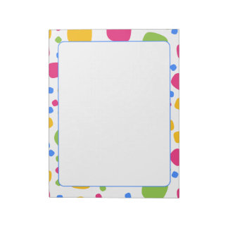 Bloc-notes en forme Abstrait coloré Motif