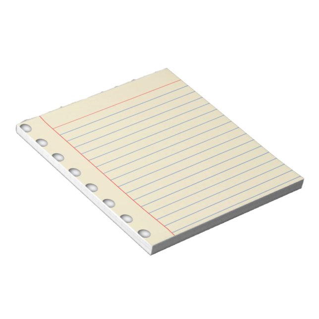 Bloc-notes en papier relié (Incliné)