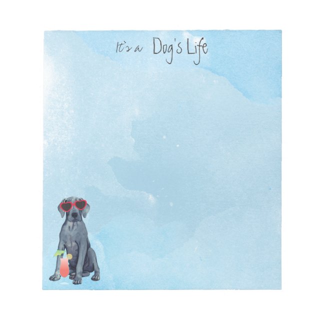 Bloc-notes été Great Dane (Devant)