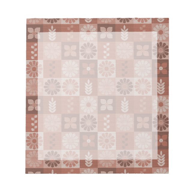 Bloc-notes Feuille Brown rustique (Devant)