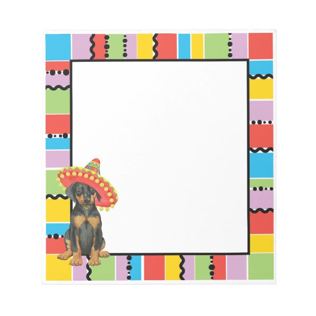 Bloc-notes Fiesta Doberman Pinscher (Devant)