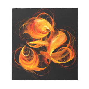 Bloc-notes Fireball Abstrait Art