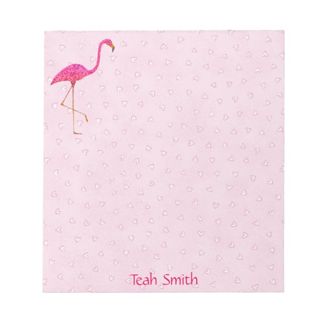 Bloc-notes Flamant rose rose (Devant)