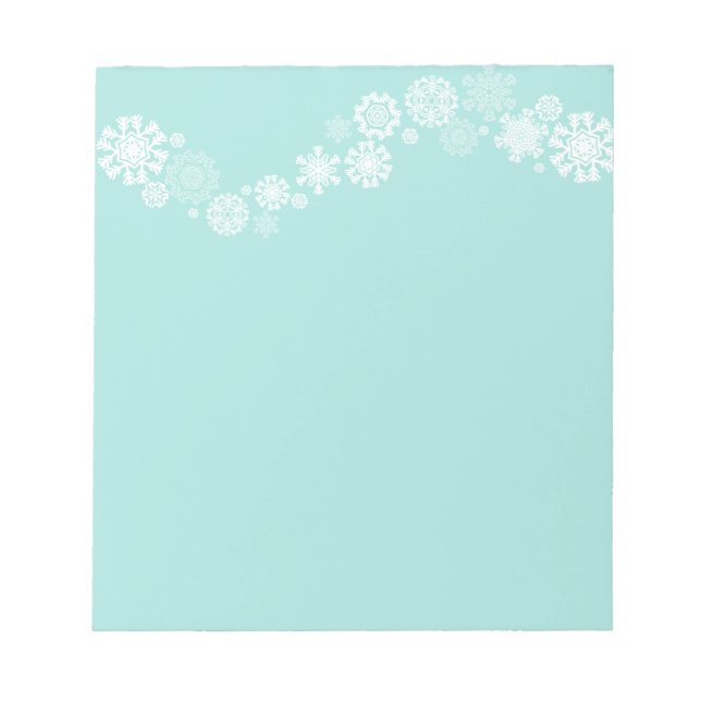 Bloc-notes - Flammes de neige de Noël (Devant)