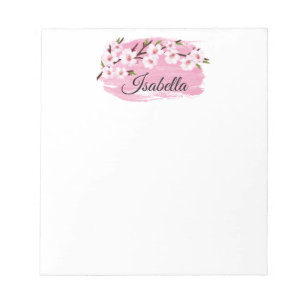 Bloc-notes Fleur de Cerisier Rose