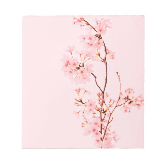 Bloc-notes fleur de marbre rose (Devant)