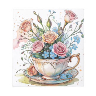 Bloc-notes floral