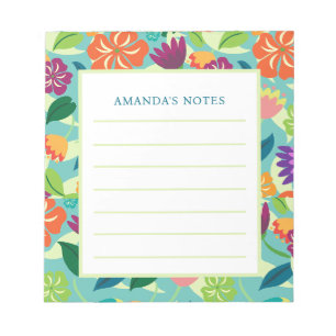 Bloc-notes floral