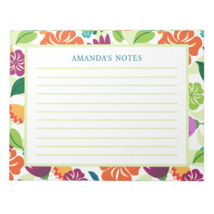 Bloc-notes floral
