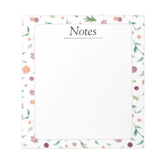 Bloc-notes floral - Beau cadeau d'anniversaire pou