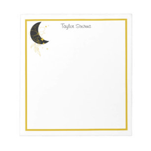 Bloc-notes floral Crescent Moon personnalisé