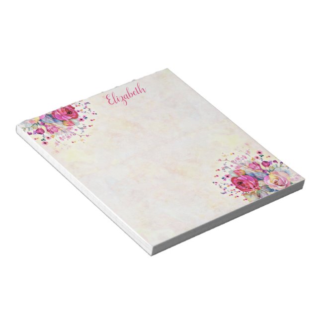 Bloc-notes floral de printemps (Incliné)